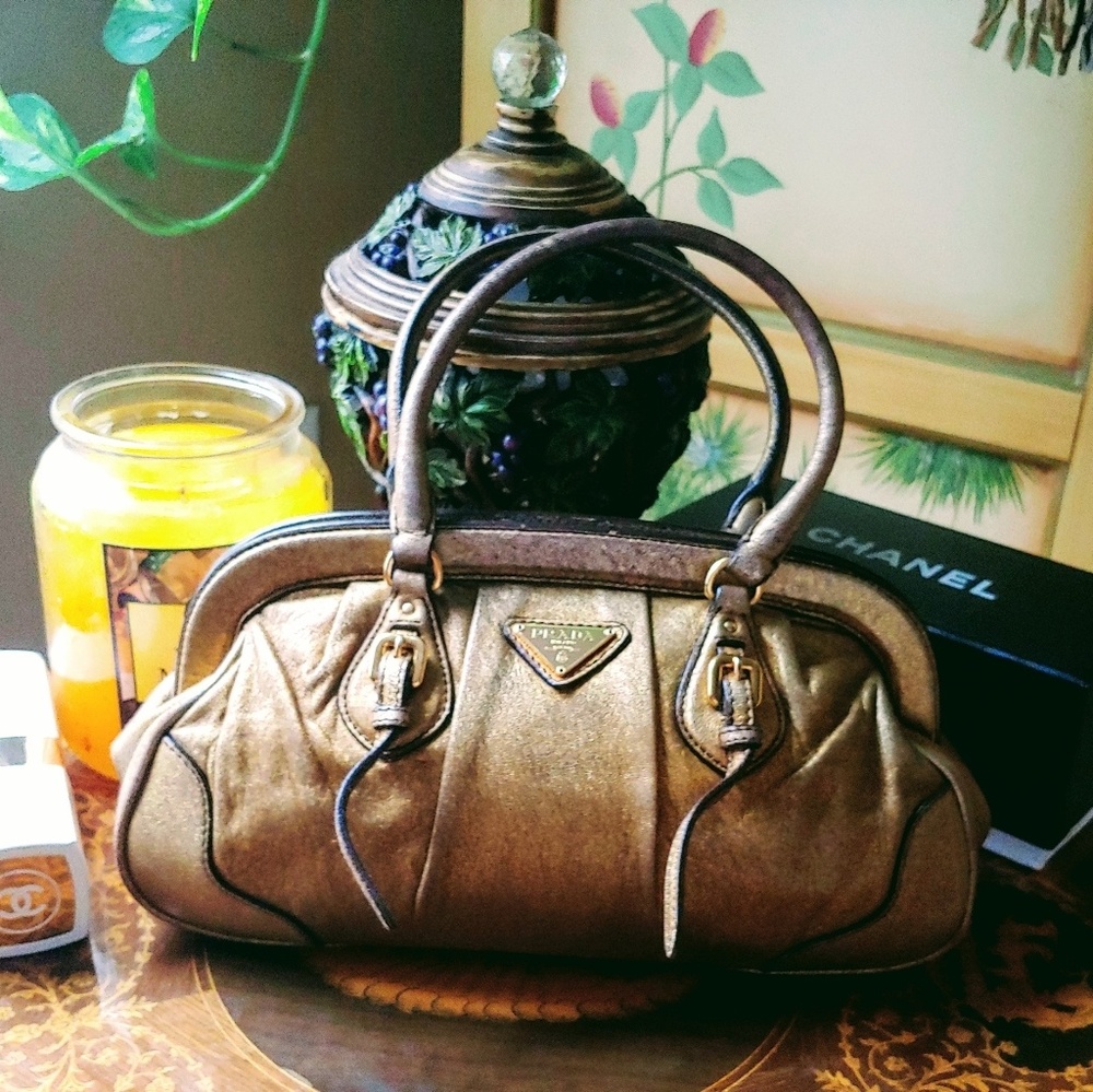 Prada purse - Rare gold soft leather
